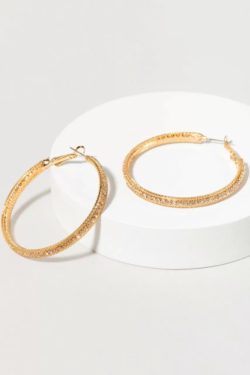 Francesca's Ryan Cupchain Hoop Earrings