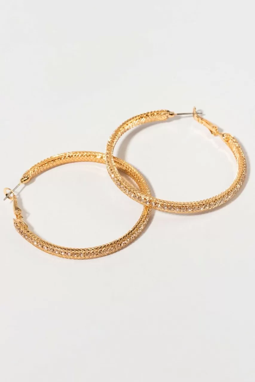 Francesca's Ryan Cupchain Hoop Earrings