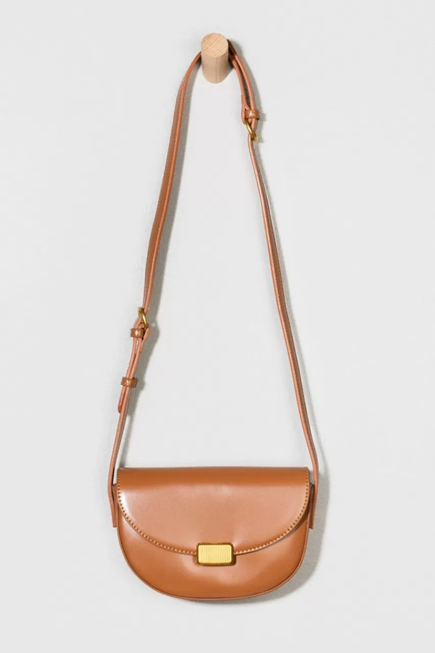 Francesca's Sabrina Half Moon Golden Buckle Handbag