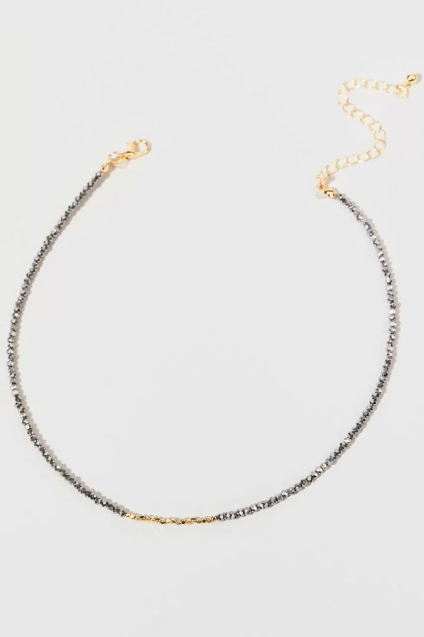 Francesca's Sabryna Bead Gold Necklace