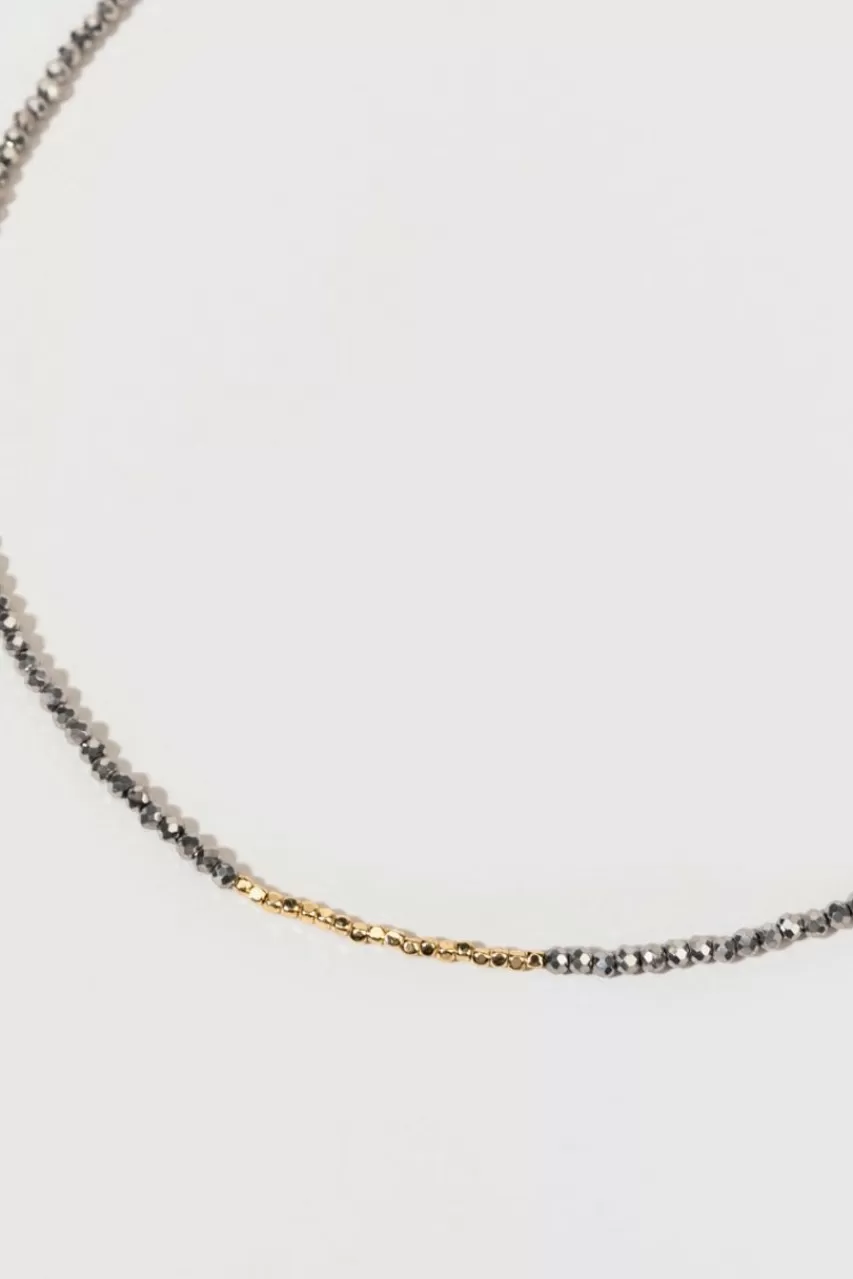 Francesca's Sabryna Bead Gold Necklace