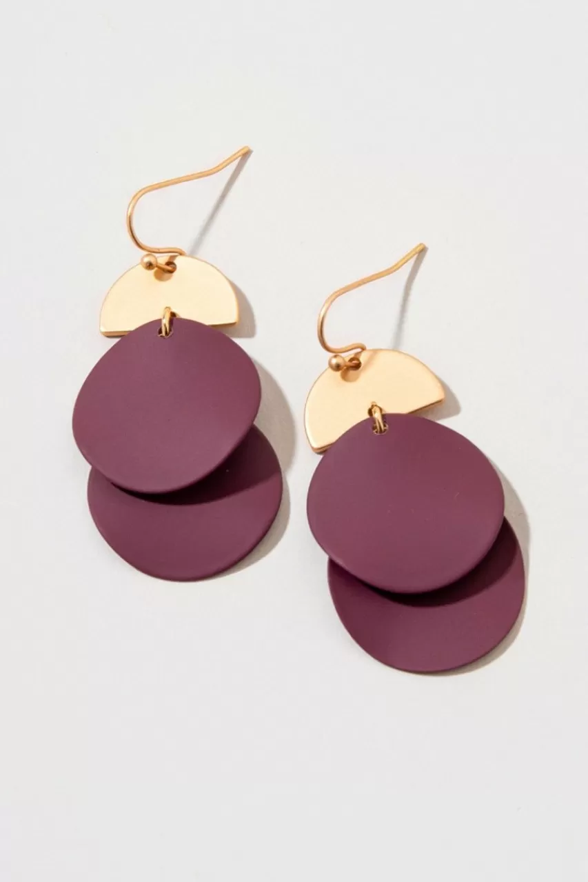 Francesca's Sarah Epoxy Coin Drop Earrings