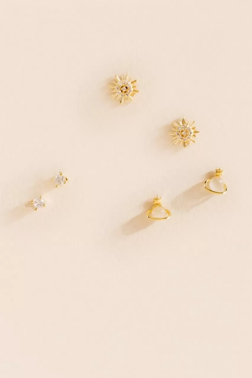 Francesca's Sasha Starburst Earring Set