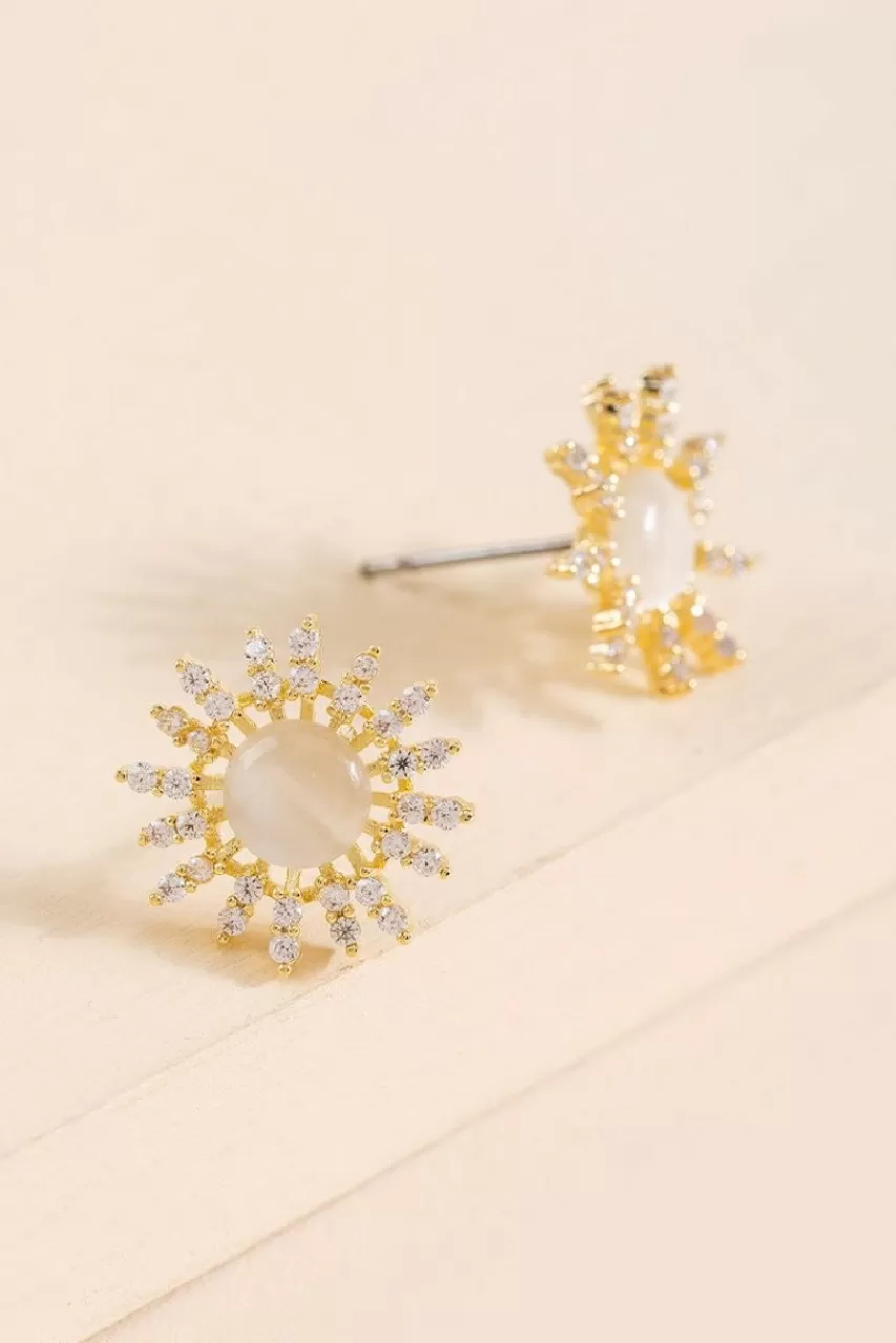 Francesca's Serena Cateye Starburst Studs