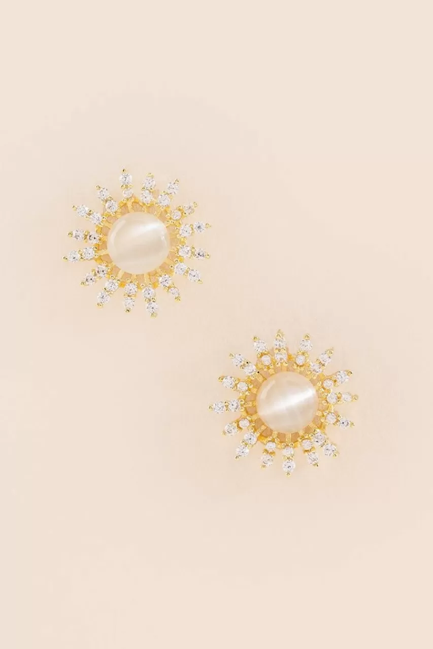 Francesca's Serena Cateye Starburst Studs