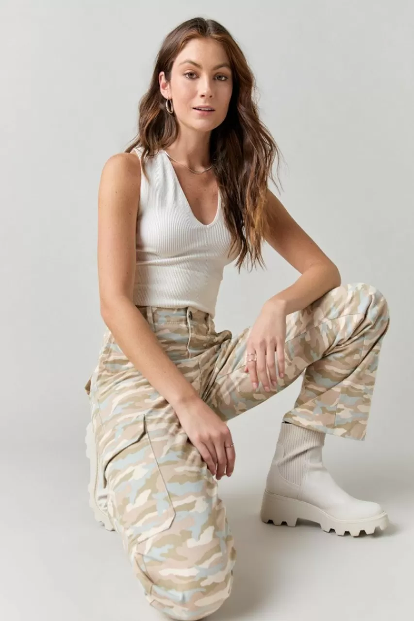 Francesca's Shanon Camo Cargo Pants