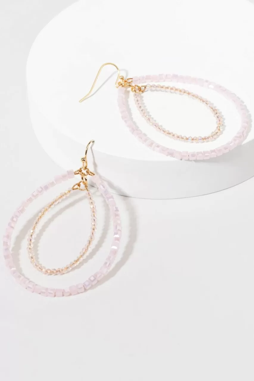 Francesca's Sheila Tonal Beaded Teardrop Earrings