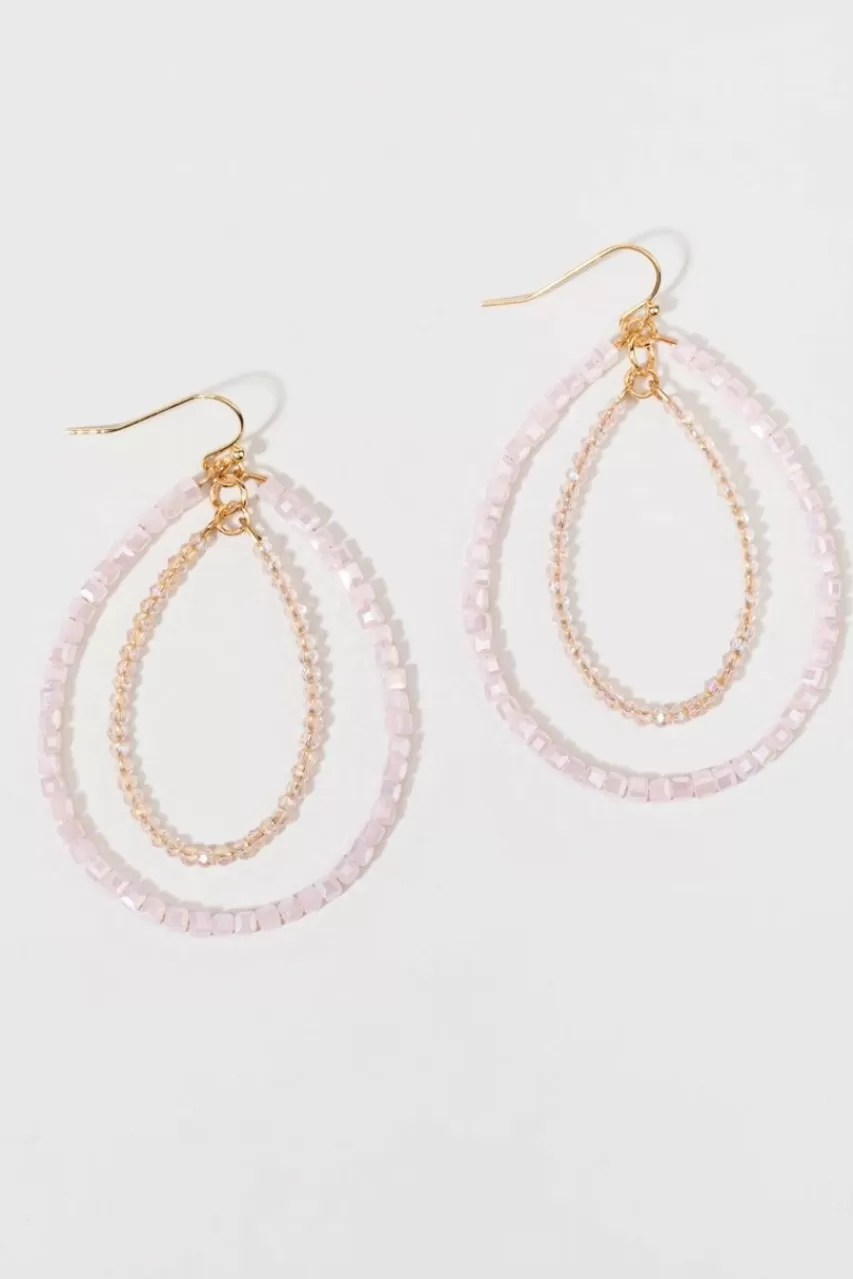 Francesca's Sheila Tonal Beaded Teardrop Earrings