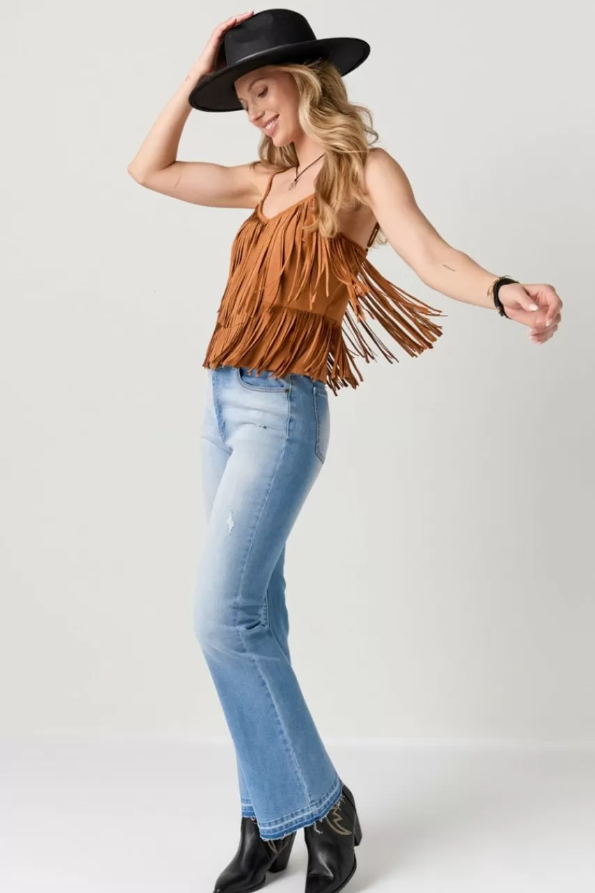 Francesca's Shelley Fringe Tank Top