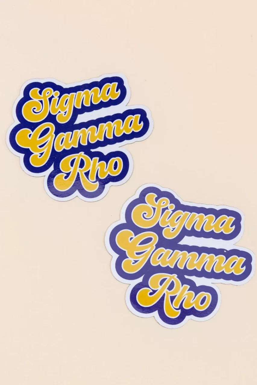 Francesca's Sigma Gamma Rho Car Magnet Set