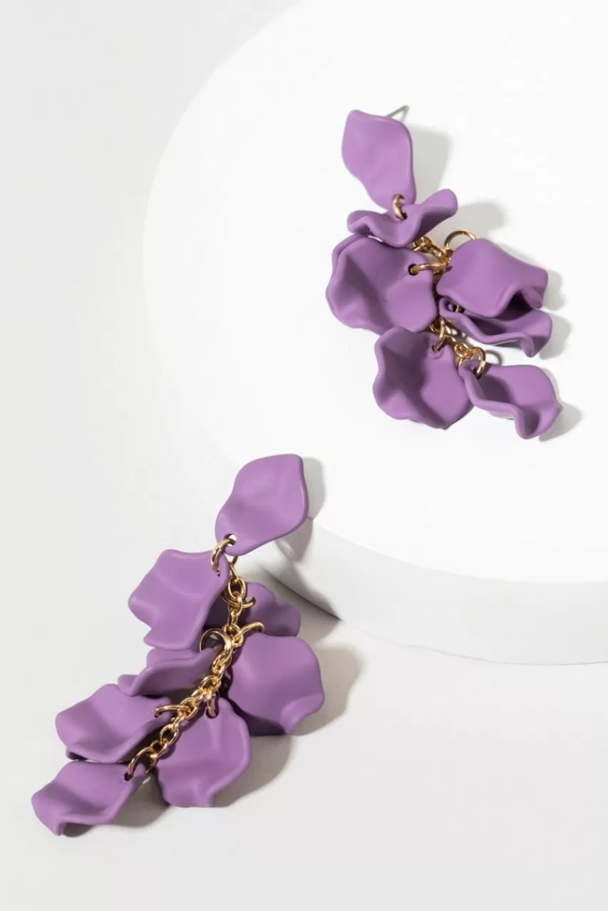 Francesca's Skyla Petal Drop Earrings