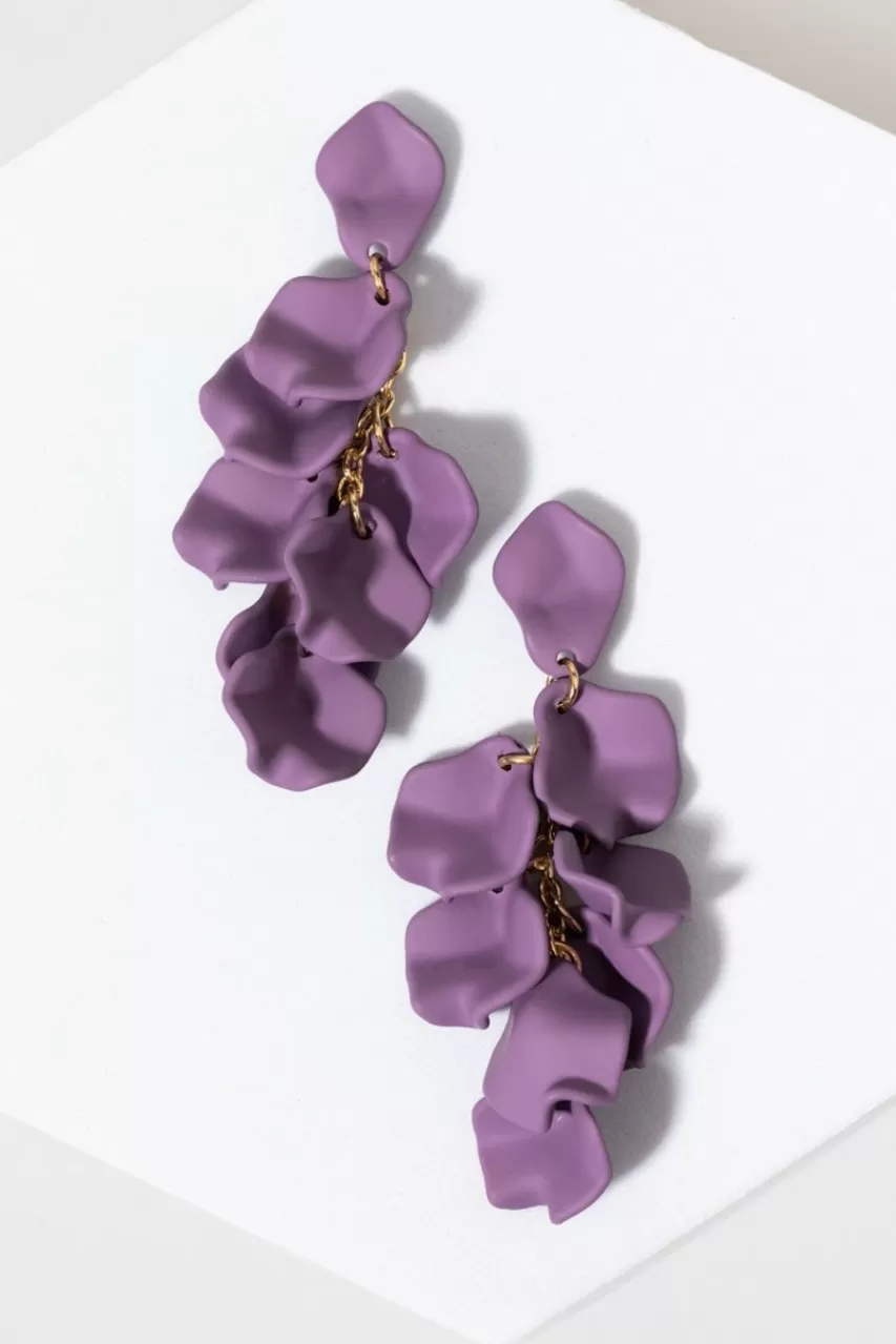 Francesca's Skyla Petal Drop Earrings