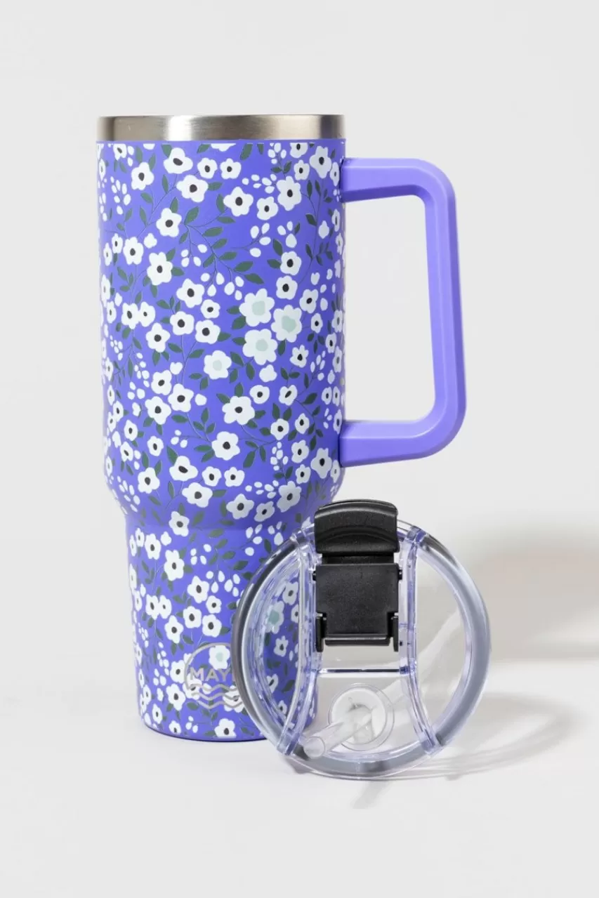 Francesca's Stainless Ditsy Floral Mug