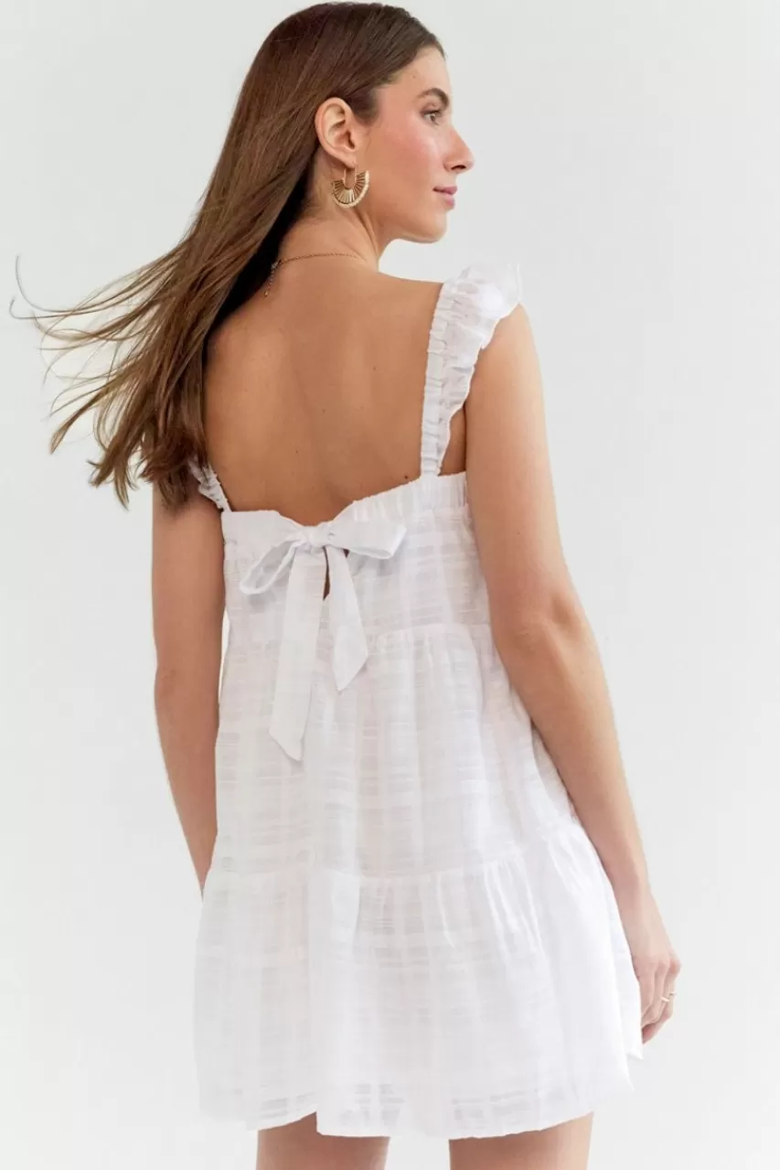 Francesca's Susie Tiered Mini Swing Dress