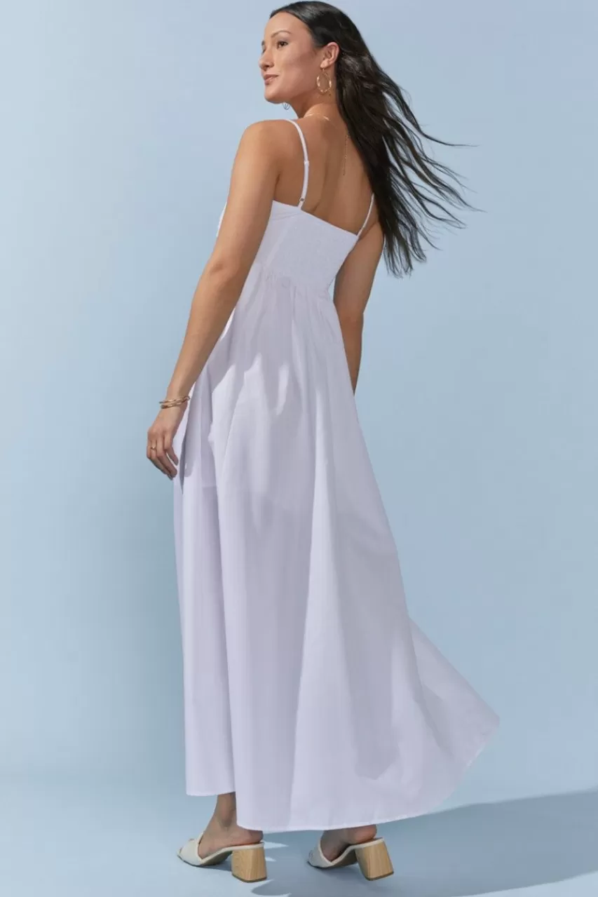 Francesca's Suzanne Upper Pleated Maxi Dress