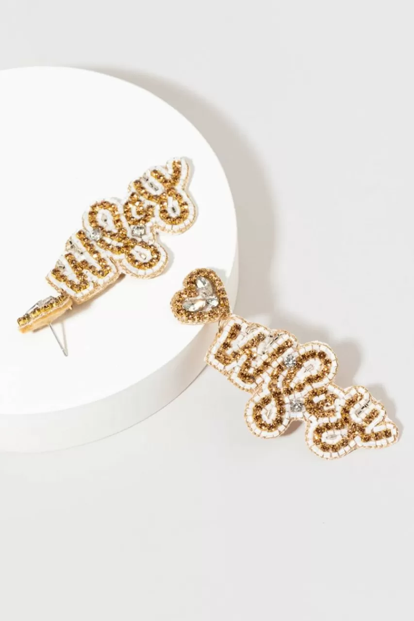 Francesca's Suzanne Wifey Earrings