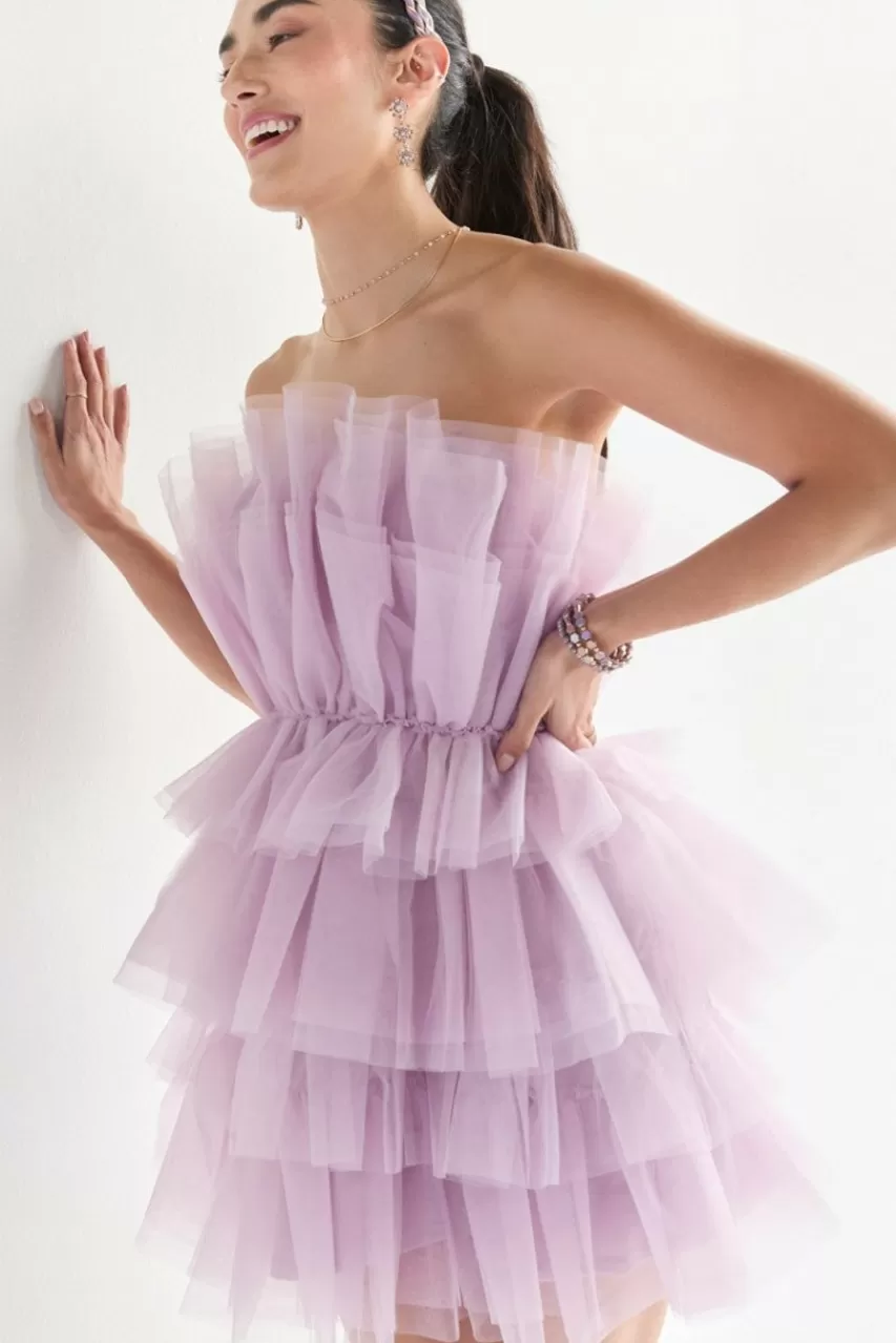 Francesca's Suzie Tulle Tiered Dress