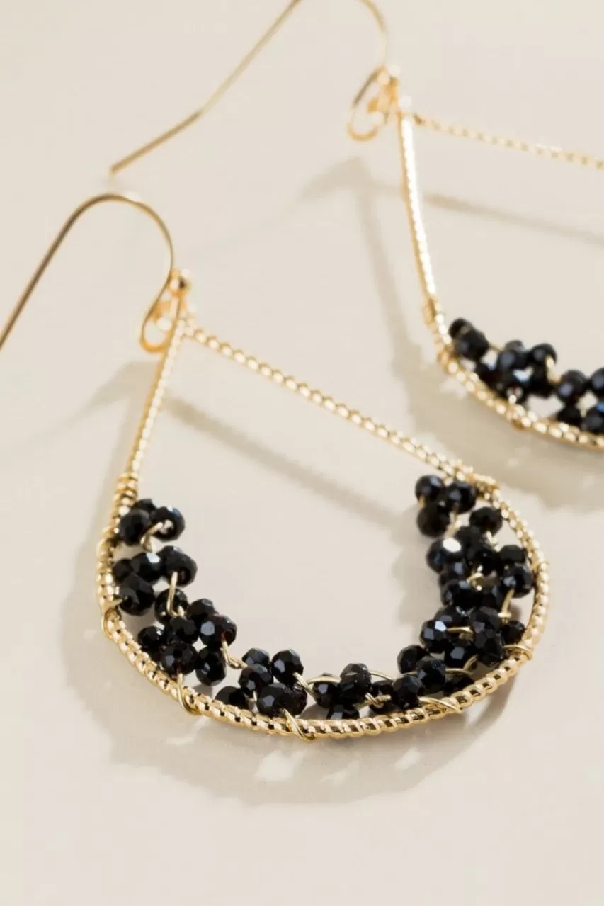 Francesca's Sydney Beaded Teardrop Earrings In