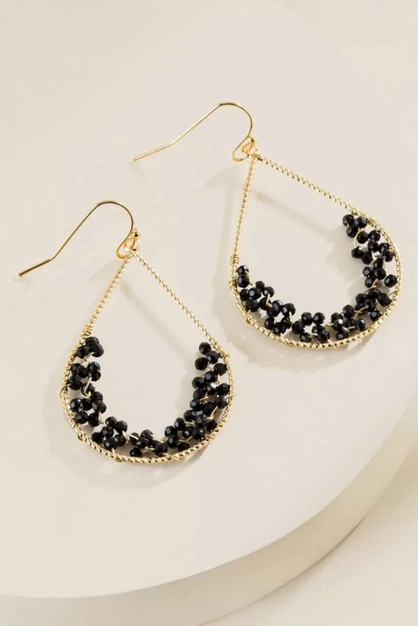 Francesca's Sydney Beaded Teardrop Earrings In