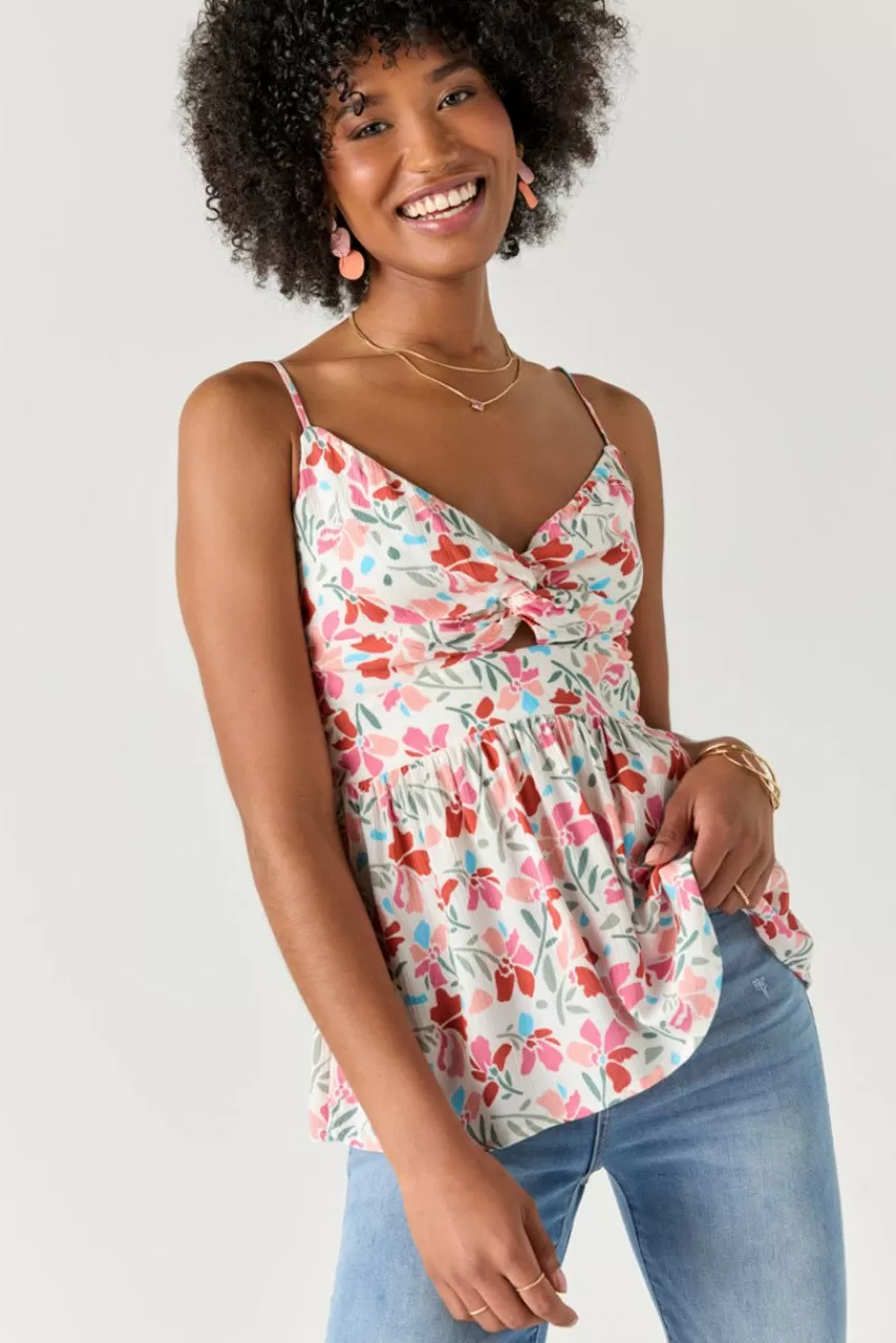 Francesca's Sydnie Twist Front Tank Top