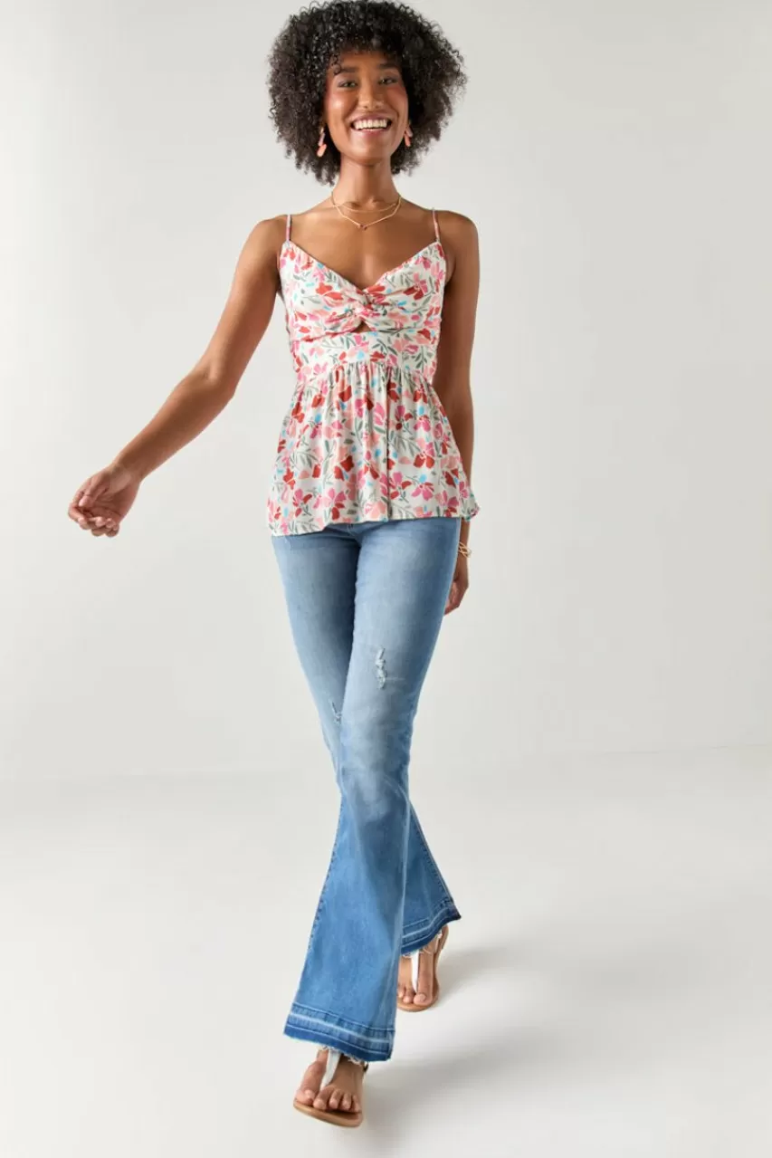 Francesca's Sydnie Twist Front Tank Top