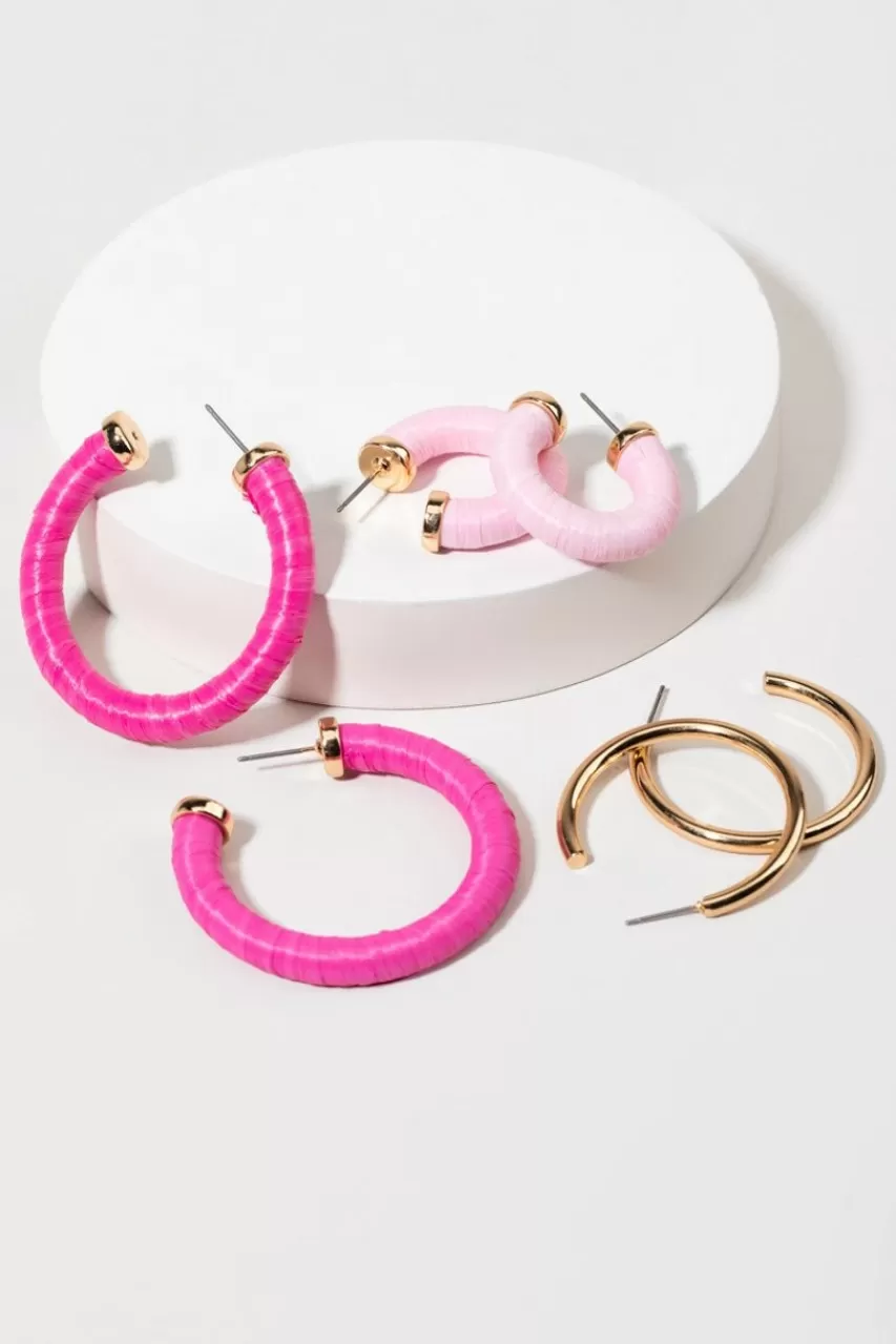 Francesca's Tamika And Gold Hoop Earring Pack