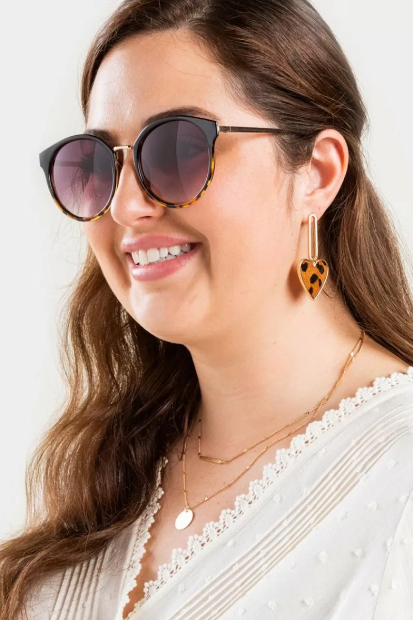 Francesca's Tammi Oversized Round Sunglasses