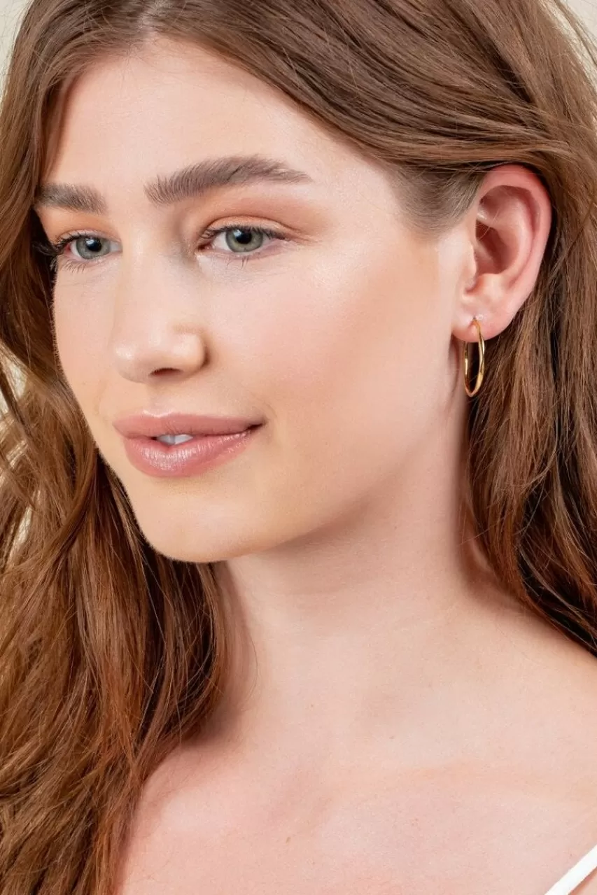 Francesca's Tanley Simple Metal Hoops