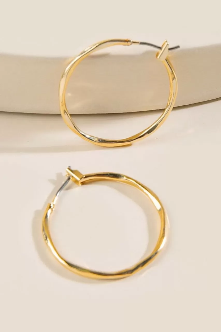 Francesca's Tanley Simple Metal Hoops