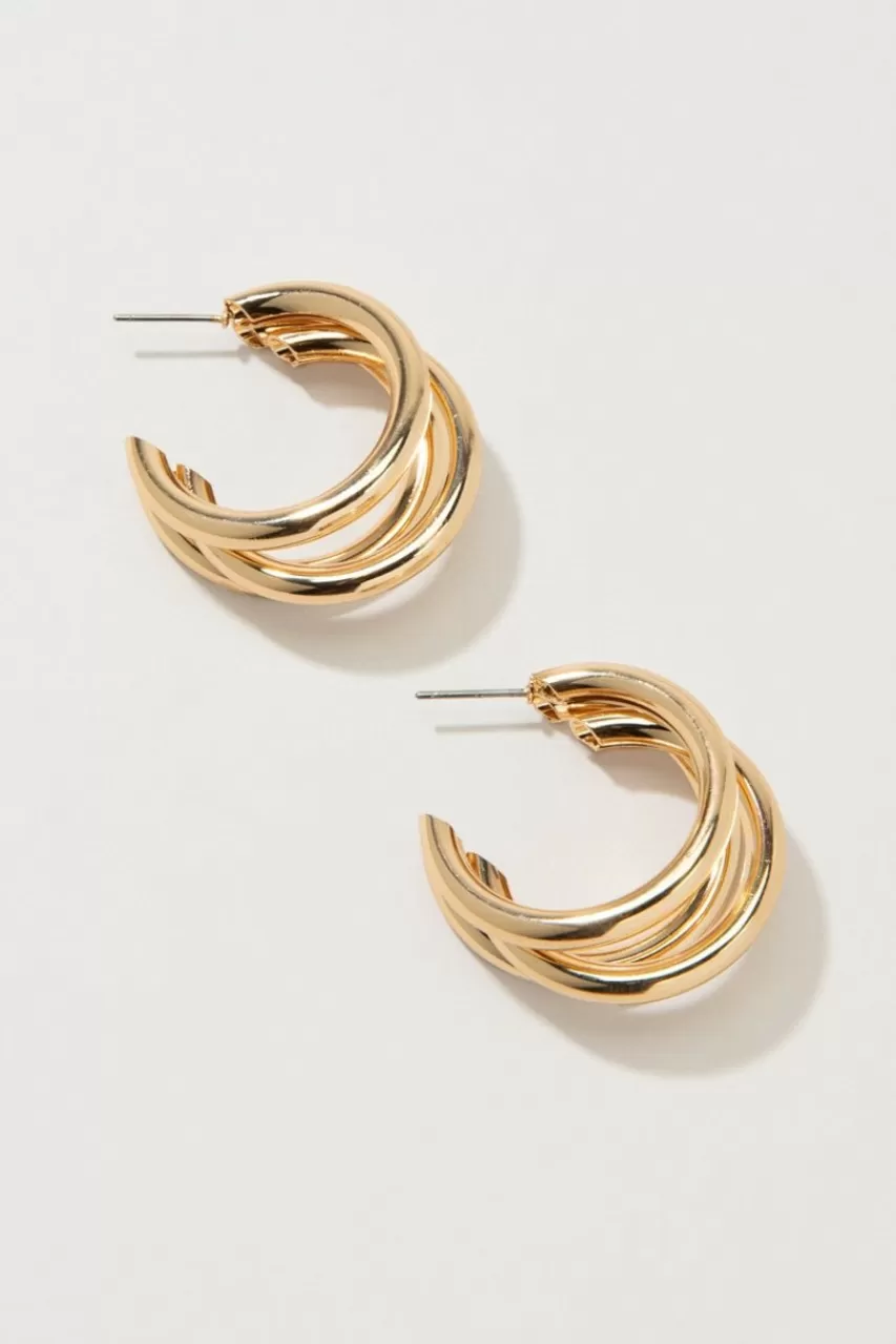 Francesca's Tera Tube Loop Hoop Earrings