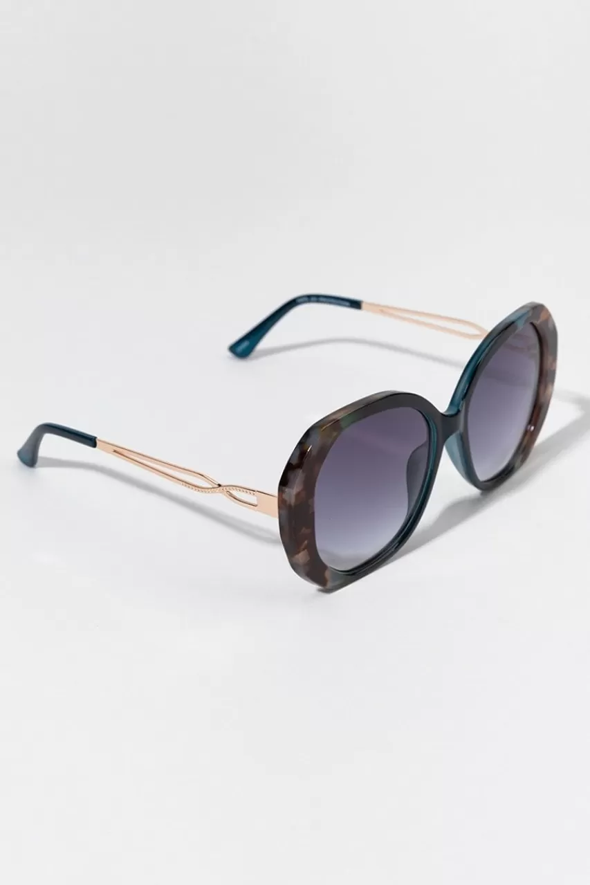 Francesca's Thelma Oversized Round Sunglasses