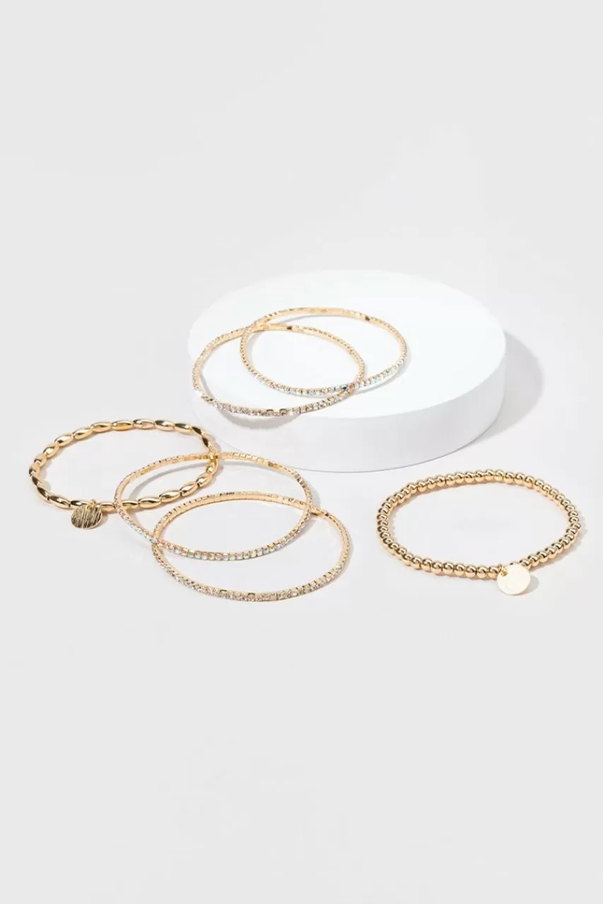 Francesca's Tiana Cupchain Stretch Bracelet Set