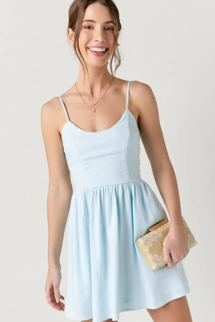 Francesca's Tiffiny Double Bow Back Mini Dress