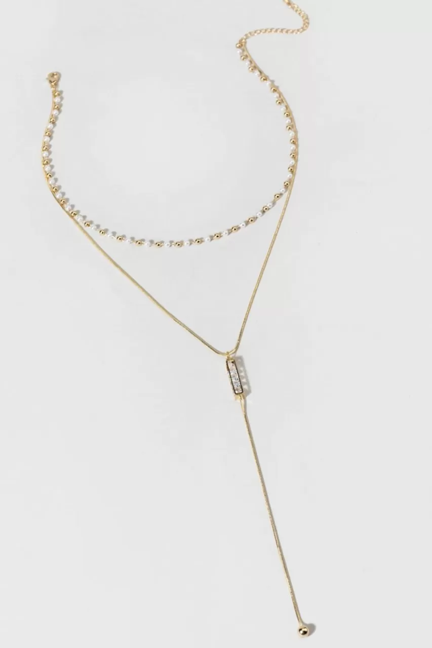 Francesca's Toni Layered Cage Pendant Necklace