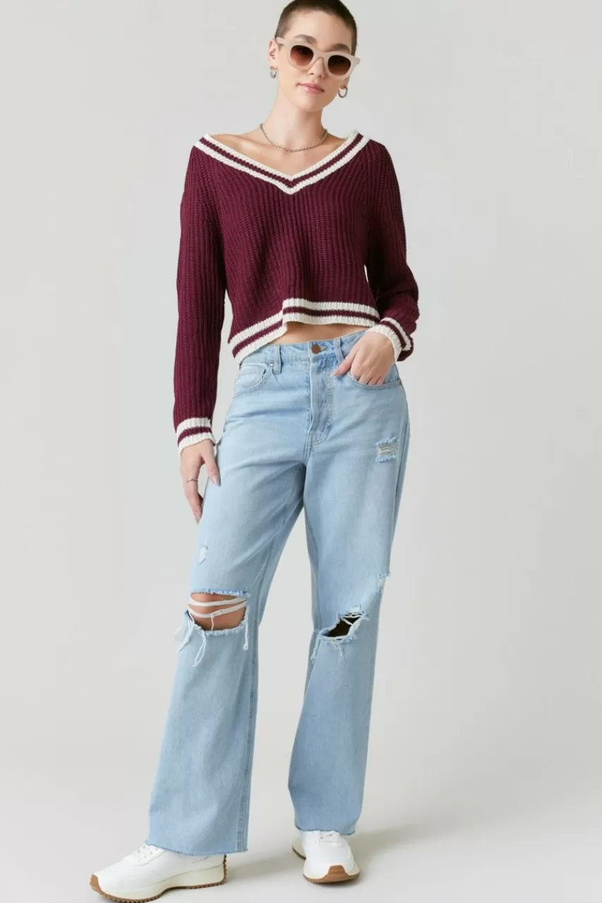 Francesca's Tracie Vnk Pullover Sweater