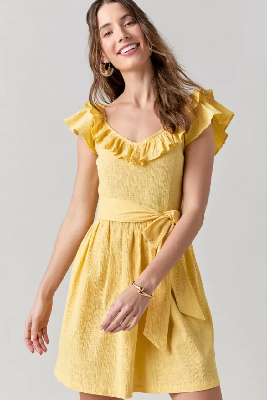 Francesca's Wanda Tie Front Dress