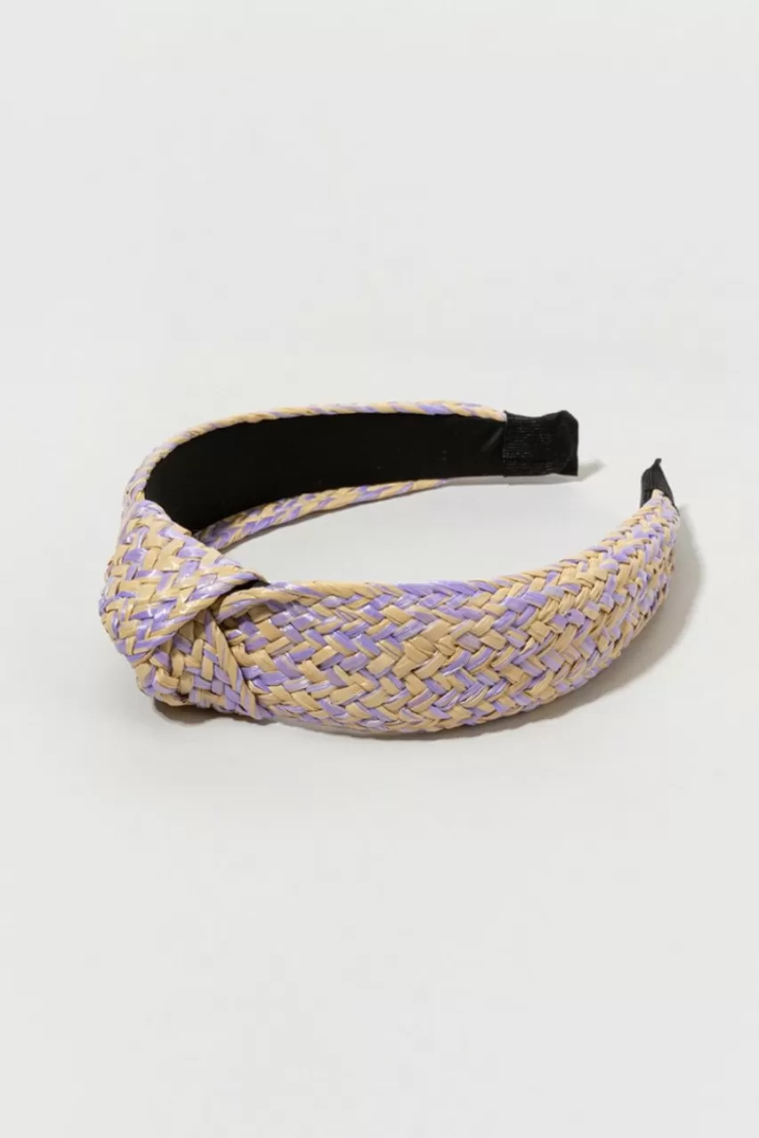 Francesca's Xyla Raffia Top Knot Headband