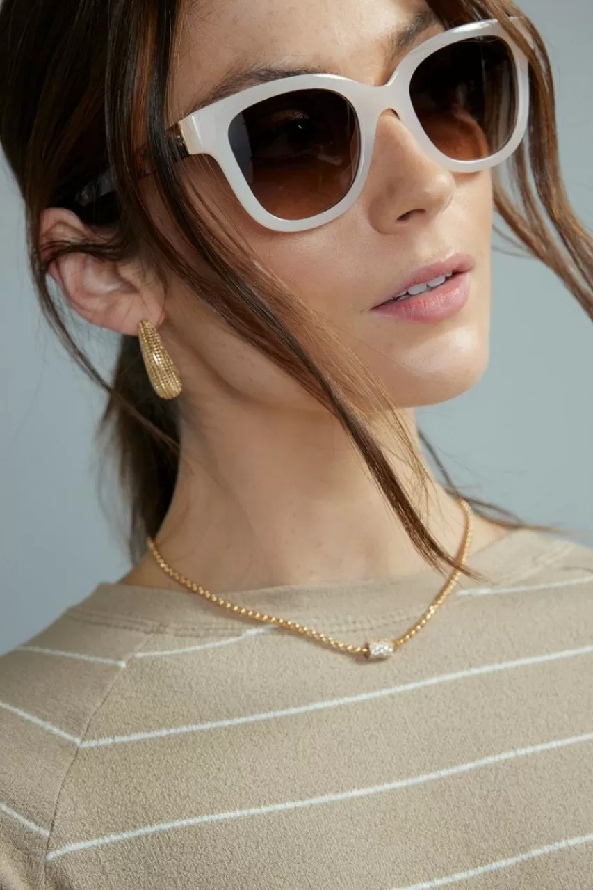 Francesca's Yaharia Round Sunglasses