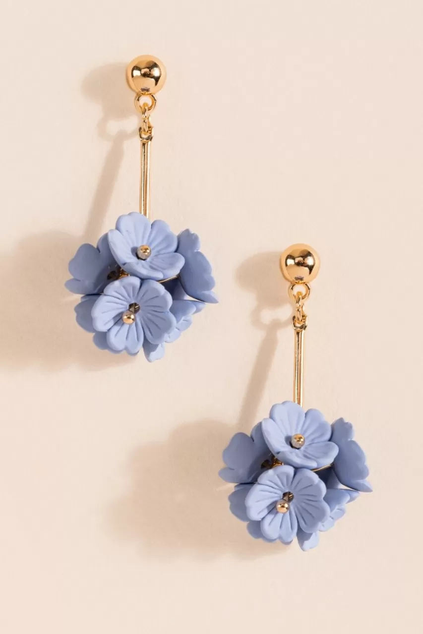 Francesca's Zoe Blossom Cluster Drop Earrings